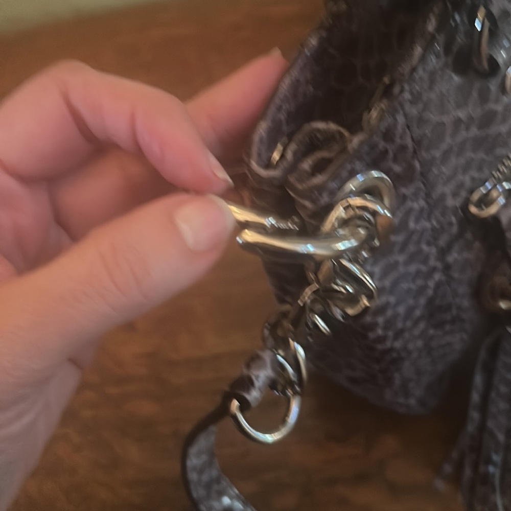 Michael Michael Kors Python Print Leather Satchel… - image 7